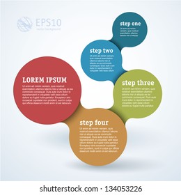 Simply minimal infographic template design. Vector.