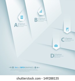 Simply minimal infographic template design. Vector illustration for your business presentation