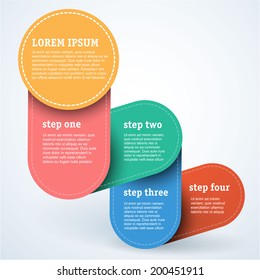 Simply minimal infographic template design. Vector.