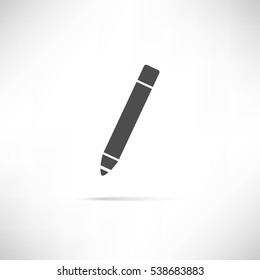 Simply pencil icon. Creative UI element. EPS10 vector.