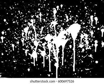 Simply Place Grunge Texture over any Object to Create Distressed Effect. Vector. Halftone dots pattern . Dirty spotted Background with tiny circles . Trendy abstract design element for your artwork .