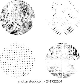 Simply Place Texture over Stamp, Label, Insignia, Banner, Badge to Create Vintage Effect .