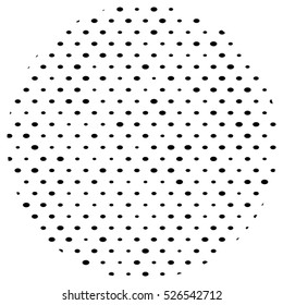 Simply Polka Overlay Stamp Texture For Your Design. Hand Made.  EPS10 vector.