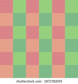 Simply seamless check pattern isolated on white background. Christmas decorating theme for wrapping paper, wallpaper, fabric, backdrop and etc.