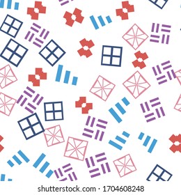 Simply seamless geometric pattern. Abstract background texture. 