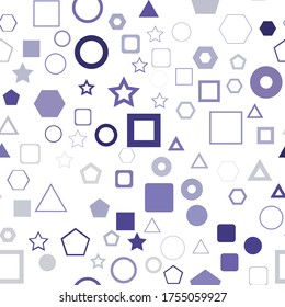 Einfach nahtloses geometrisches Muster. Abstrakte Hintergrundtextur. 