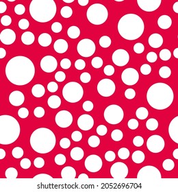 Simply seamless geometric pattern with circles. Abstract background texture. 
