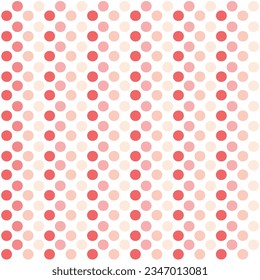 Simply seamless polka dots pattern isolated on white background.