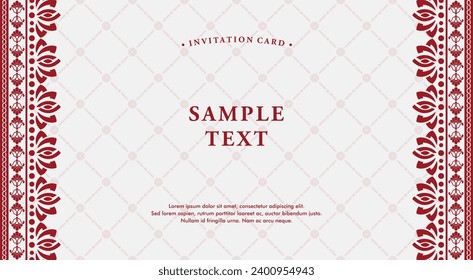 Simply Sophisticated The Indian Frame vector template