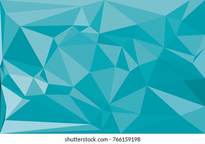 Simply triangulated background in different colors of green