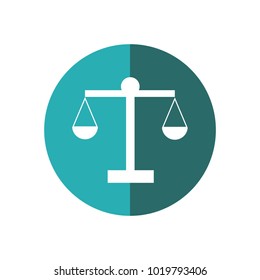 Simply weight icon. Compare logo symbol. Scales judgment pictogram. 