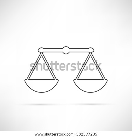 Simply weight icon. Compare logo symbol. Scales judgment pictogram. Ui comparison element. User interface simile sign. EPS10 vector.