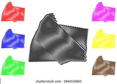 Simpson County, Kentucky (U.S. county, United States of America, USA, U.S., US) map vector illustration
