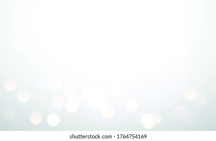 Simuler l'atmosphère matinale, se sentir frais et frais, avec du brouillard blanc, reflet de la rosée au loin.