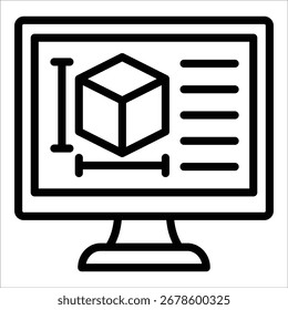 Elemento de ícone de simulação para design