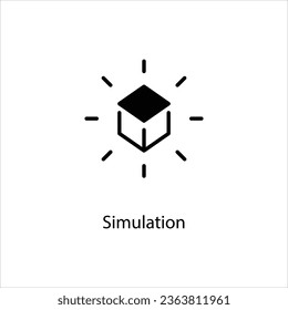 Simulation icon for industry collection Vector stock illustration