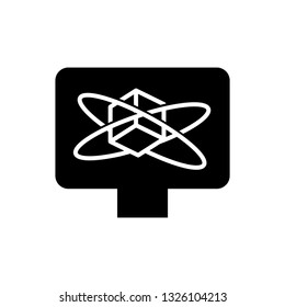 Simulation icon, vector