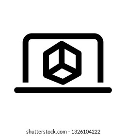 Simulation icon, vector