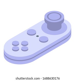 Simulation joystick icon. Isometric of simulation joystick vector icon for web design isolated on white background