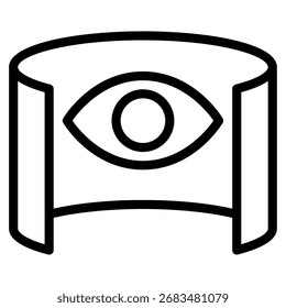 Simulation view of a virtual environment or model.