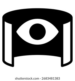 Simulation view of a virtual environment or model.