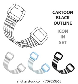 Simulator for hands on a spring mechanism.Gym And Workout single icon in cartoon style vector symbol stock illustration.