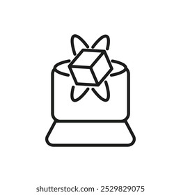 Simulator icon flat line symbol set.