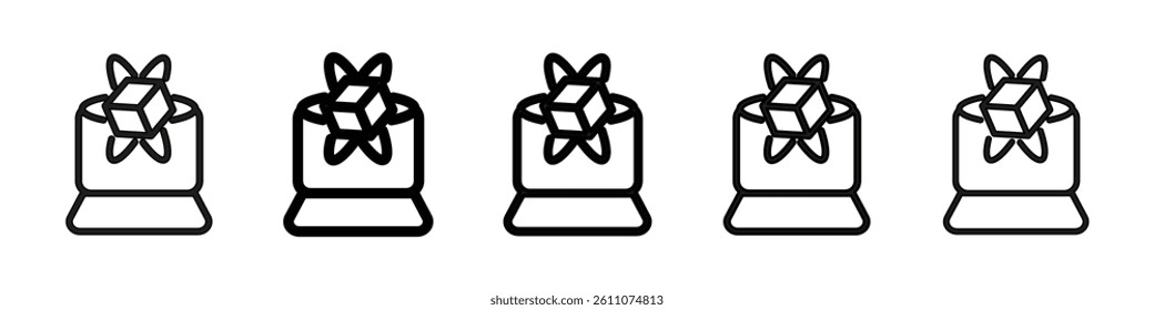 Simulator icon Symbol mark in Outline style