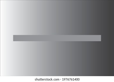 Simultaneous contrast illusion. Background is color gradient and progress from dark gray to light gray. Horizontal bar appears to progress from light grey to dark grey, but is in fact just one color.