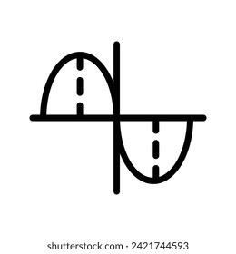 Sin Cos, Mathematics Flat Icon Logo Illustration. Mathematics Icon-set. Suitable For Web Design, Logo, App.
