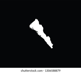 Sinaloa outline map Mexico state 