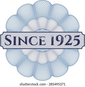 Since 1925 abstract rosette
