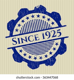 Since 1925 grunge stamp