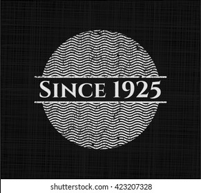 Since 1925 on blackboard