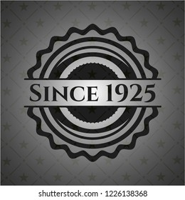 Since 1925 retro style black emblem