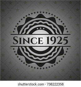 Since 1925 retro style black emblem