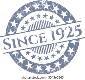 Since 1925 rubber grunge seal