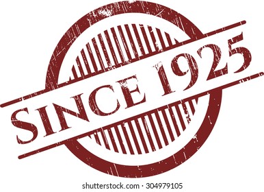 Desde 1925 sello de caucho
