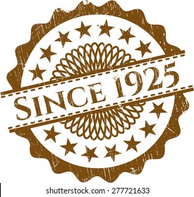 Since 1925 rubber stamp