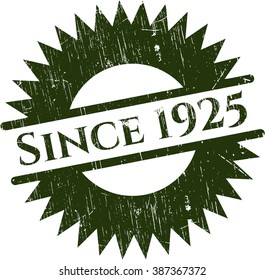 Since 1925 rubber texture
