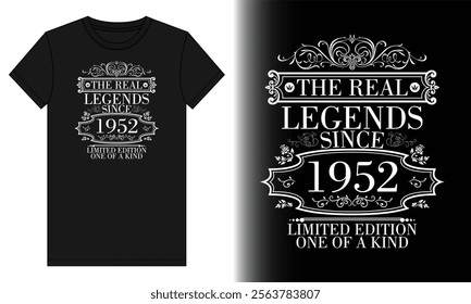 since 1952, since 1952 birthday gifts, legend since 1952, font, fashion, illustration, classic, print, label, abstract, retro, neon, set, art, graphic, audio, design, premium, pop, birthday girl