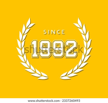since 1992 laurel symbol design