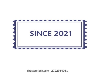 desde 2021 carimbo postal ícone do vetor em um fundo branco
Carimbo de correio vetorial sobre fundo branco