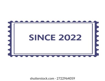 desde 2022 carimbo de correio ícone vetor em um fundo branco
Carimbo de correio vetorial sobre fundo branco