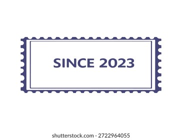 Desde 2023 Icono de Vector de sello postal sobre un fondo blanco
Sello de Vector sobre un fondo blanco