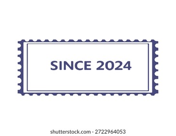 desde 2024 carimbo de correio ícone vetor em um fundo branco
Carimbo de correio vetorial sobre fundo branco