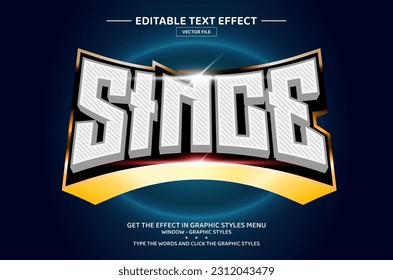 Since 3D editable text effect template