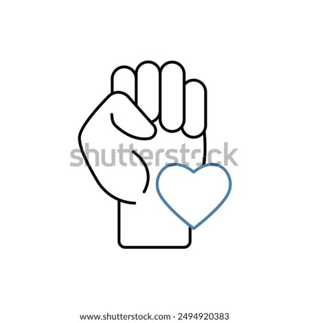 sincerity concept line icon. Simple element illustration. sincerity concept outline symbol design.
