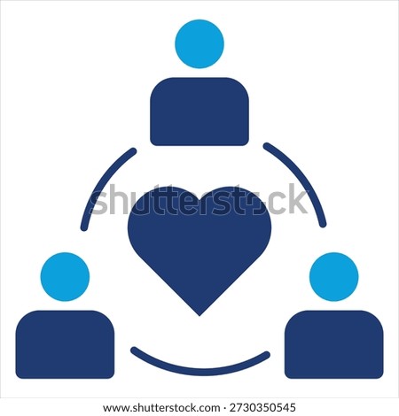 Sincerity Flat Blue Icon Style