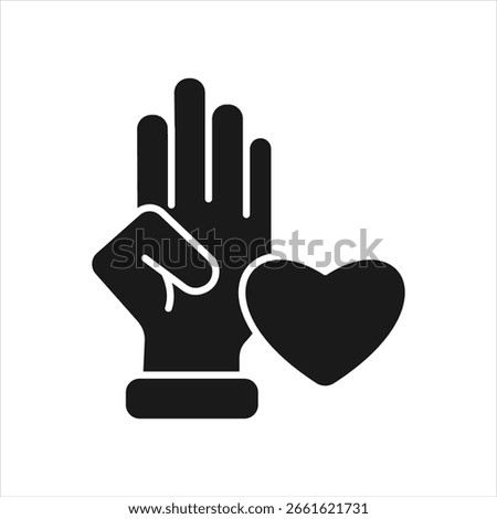 Sincerity Glyph Icon Vector Illustration
